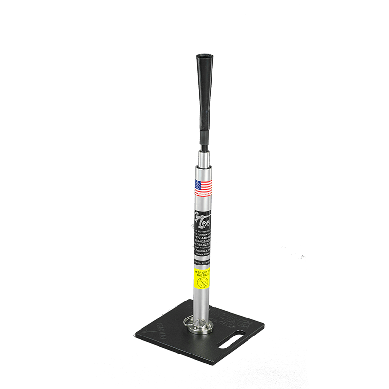The G Tee Lite Batting Tee photographed on a black background.