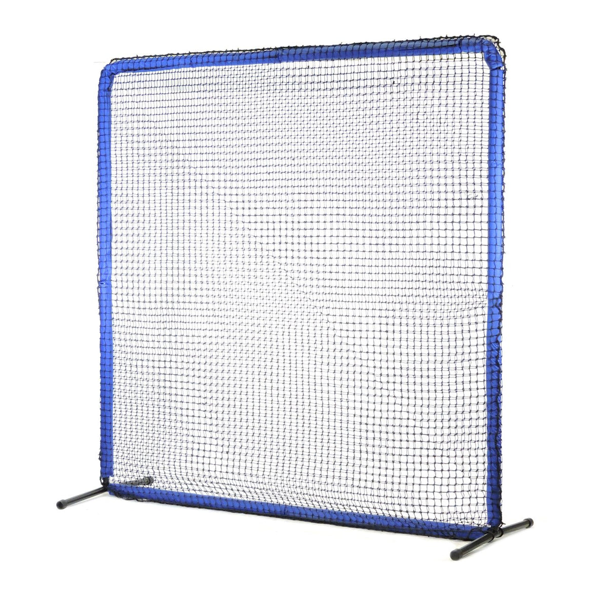 Angled view of the JUGS Protector Blue Series 8-Foot Fungo Screen, photographed on a white background.