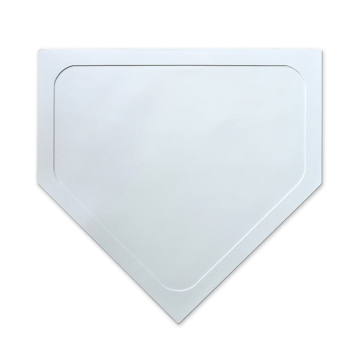 The white JUGS throw-down home plate included in the package, photographed on a white background.