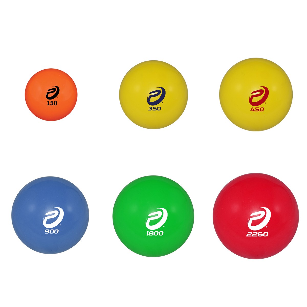 ProNine sand ball full set: all six weighted sand balls from 5.25 oz to 5 lbs