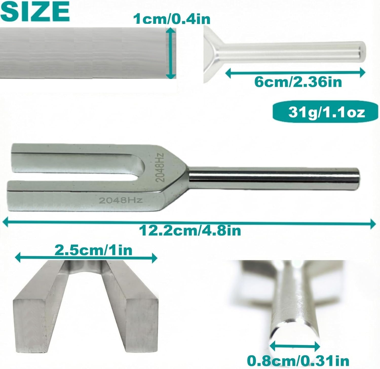 A photograph of a TUNING FORK.