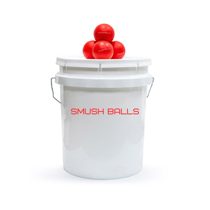 Smushballs Coaches Bucket Bundle - Batting Practice Balls and Bucket
