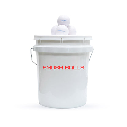 Smushballs Coaches Bucket Bundle - Batting Practice Balls and Bucket
