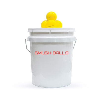 Smushballs Coaches Bucket Bundle - Batting Practice Balls and Bucket