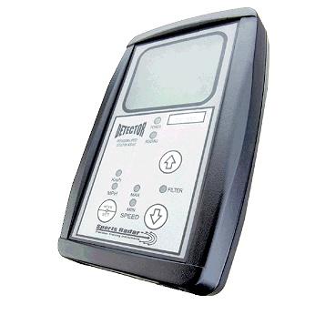 A DT100 radar unit photographed straight on against a plain background.
