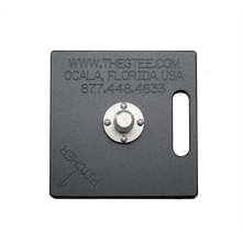 The underside of the G Tee Lite Base base, engraved with the G Tee contact details.