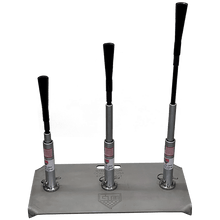 The G Tee 3 Pro Batting Tee photographed on a black background.