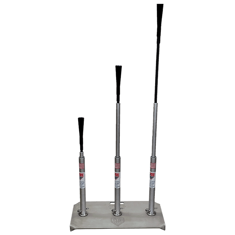 The G Tee 3 Pro Batting Tee photographed on a black background.