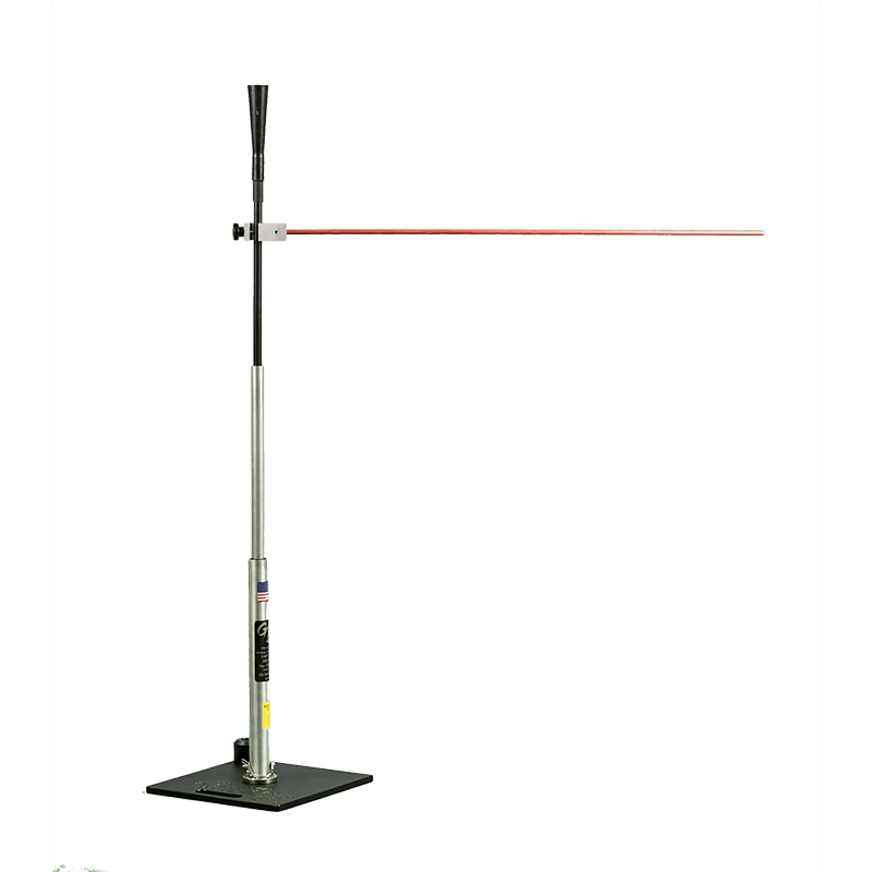 The Drift Rod mounted across a tee upright, forming a horizontal bar.