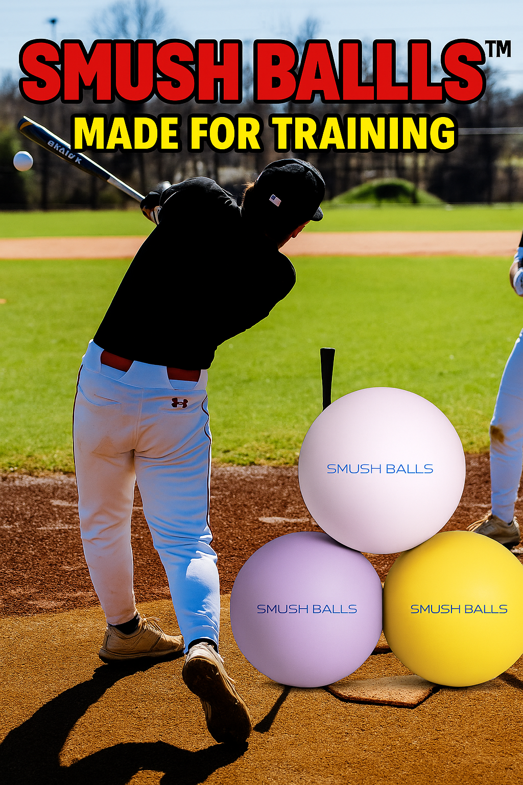 Yellow Smushballs Batting Practice Training Balls