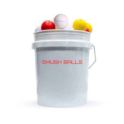 Smushballs Coaches Bucket Bundle - Batting Practice Balls and Bucket
