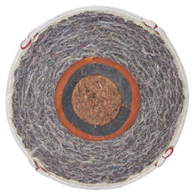 Cross-section of a ProNine PRO NFHS baseball showing the cushioned cork center and wool blend windings beneath the leather cover.