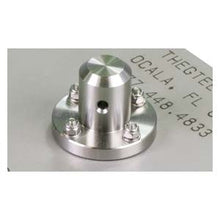 A close view of the machined stainless socket on the Pro Quad base.