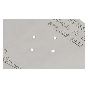 The underside of the Pro Quad base, engraved with the G Tee contact details.