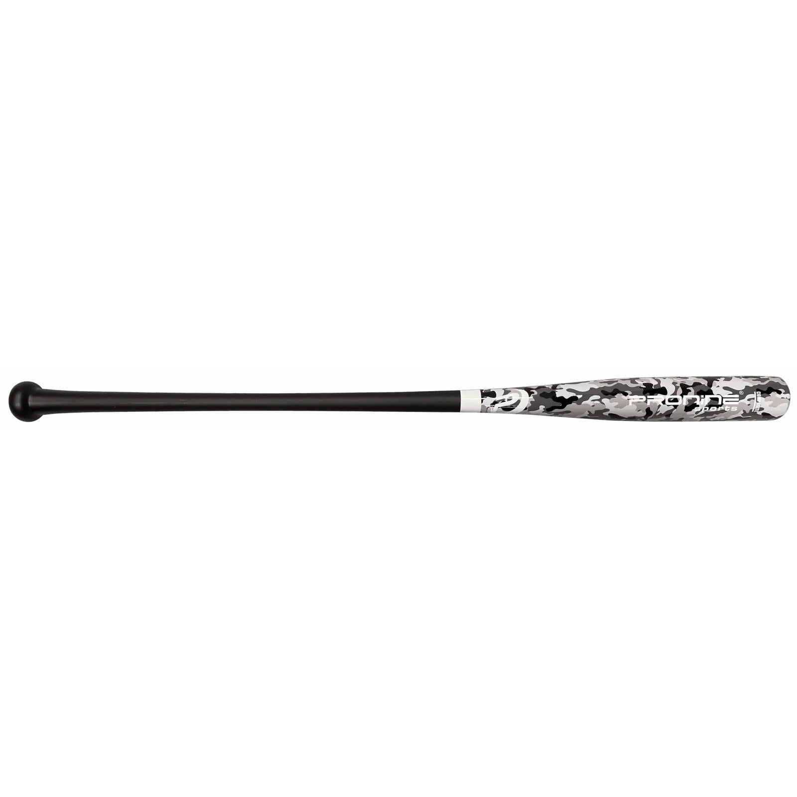 A ProNine composite fungo bat in the Arctic Camo design