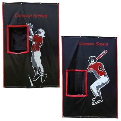 Batting Cage Backstop 4x6 Vinyl with 2-Sport Catcher