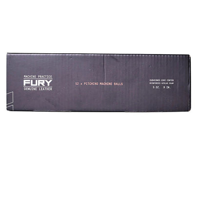 Fury Leather Pitching Machine Baseballs - Dozen