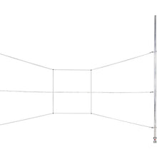 A pair of G Tee pitching sticks strung to mark a rectangular target across the hitting zone.