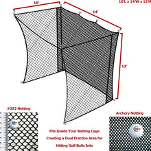 Golf Net Insert for Batting Cages - 10x14x12