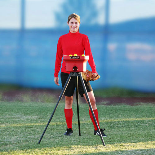 Heater Crusher Curve Mini Lite-Ball Pitching Machine - Throws