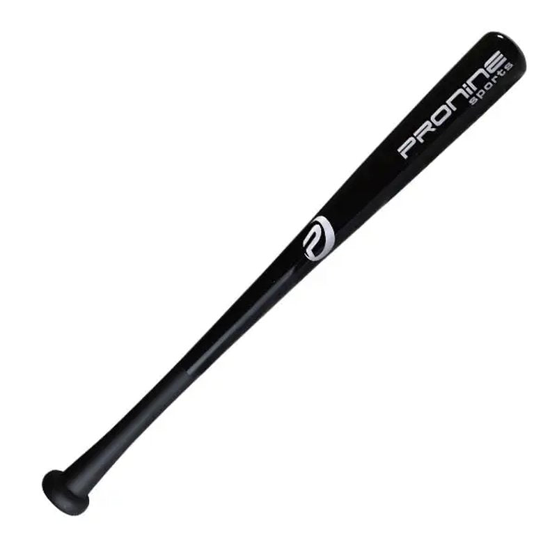 A black ProNine OHT bamboo one-handed training bat