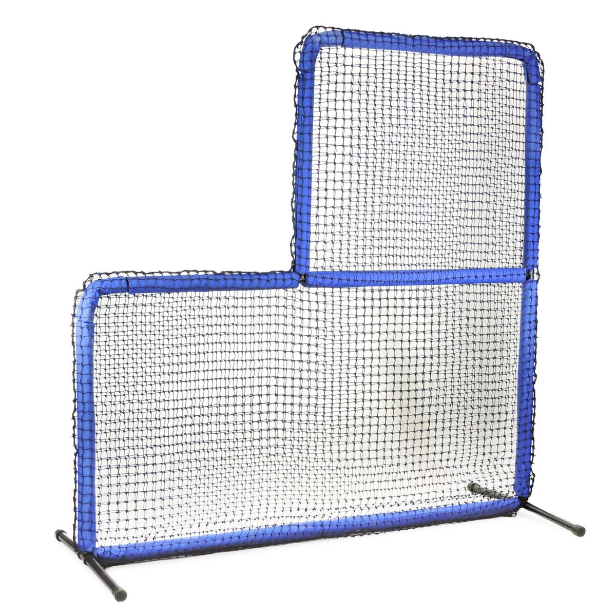 Angled view of the JUGS Protector Blue Series L-Shaped Pitchers Screen, photographed on a white background.