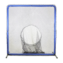 The JUGS Protector Blue Series Square Screen with Sock-Net and blue-padded frame, photographed on a white background.