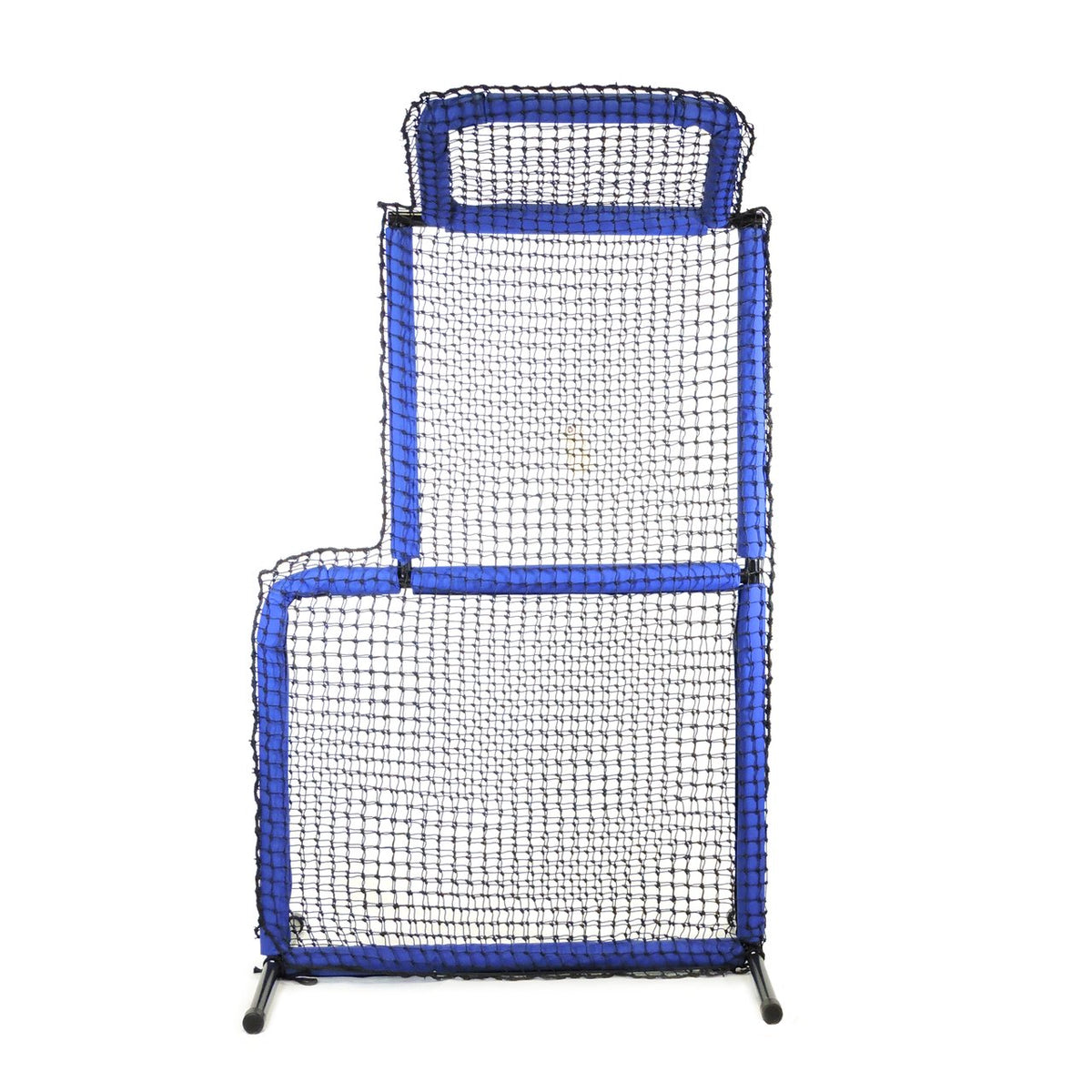 The blue-padded JUGS Protector Blue Series Short-Toss Screen included in the package, photographed on a white background.