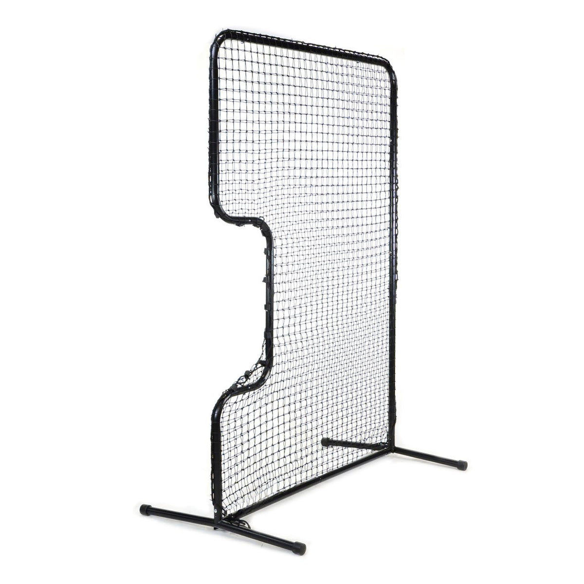 Side view of the JUGS Standard C-Shaped Softball Screen, photographed on a white background.