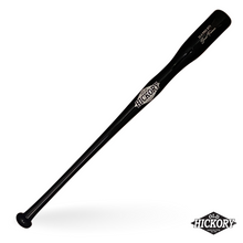 Black Old Hickory BT1 bunt trainer bat lying at an angle on a white background