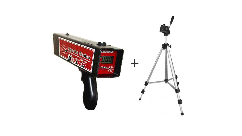 A SR3600 mounted on a tripod, aimed to the side.