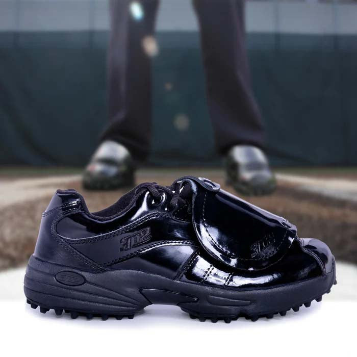 Patent Leather Reaction Pro Plate Lo Umpire Shoes by 3N2