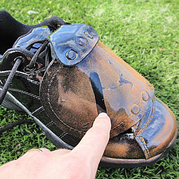 Patent Leather Reaction Pro Plate Lo Umpire Shoes by 3N2