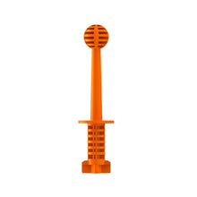 The orange Dry Swing Tee Topper on a white background.