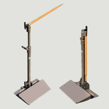 Two Hit Stick trainers standing upright on their bases.