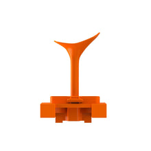 The orange Mini Training Ball Tee Topper on a white background.