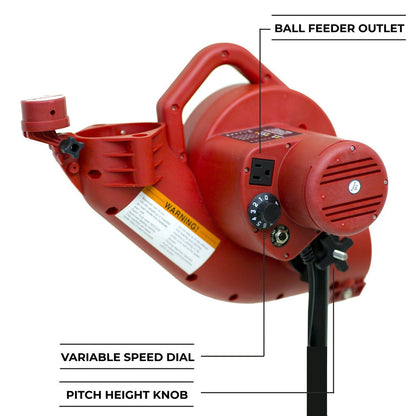Power Alley Pro Real Baseball Pitching & Fielding Machine
