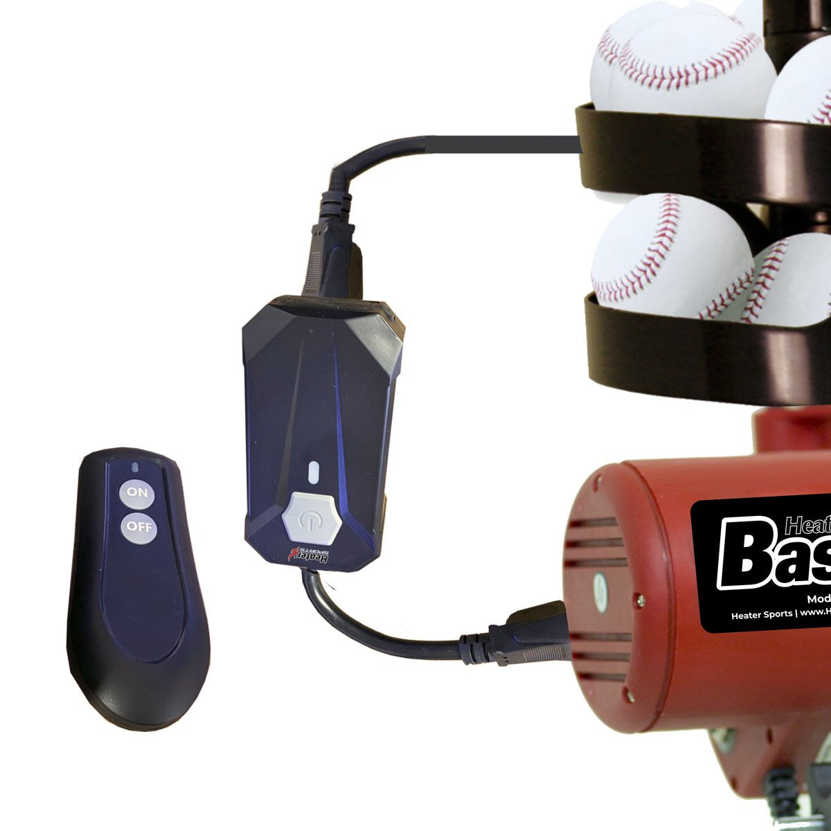 Heater Sports BFR2499 Power Play Wireless Ball Feeder Remote Control ...