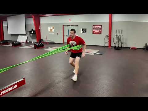 AceBandz in the weight room