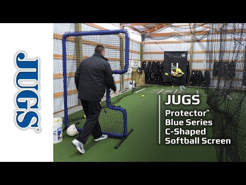 JUGS Protector Blue Series C-Shaped Softball Screen video