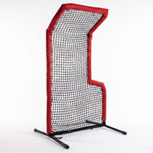 Pro 5x7 L Screen with Head Protector with red frame padding on a white background