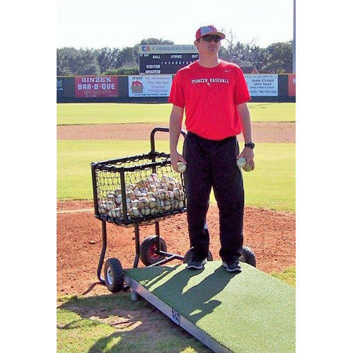 Pro Baseball Ball Cart With Pitcher