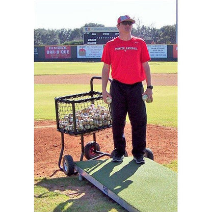 Pro Baseball Ball Cart With Pitcher