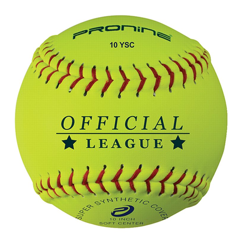 An optic yellow ProNine 10 YSC reduced injury softball