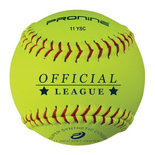 An optic yellow ProNine 11 YSC reduced injury softball
