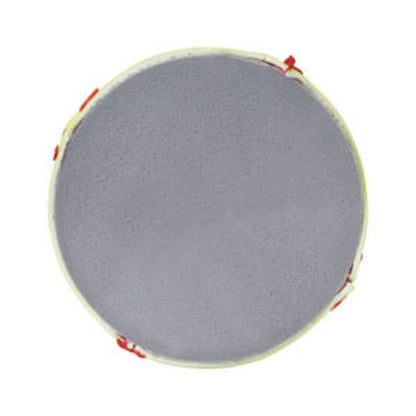 Cross-section of a softball showing its durable rubber center