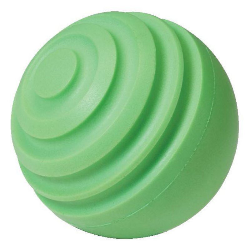 A green ProNine CTB spiral curve training baseball