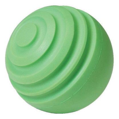 A green ProNine CTB spiral curve training baseball