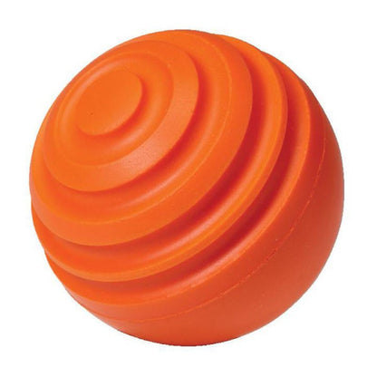 A red ProNine CTB spiral curve training baseball