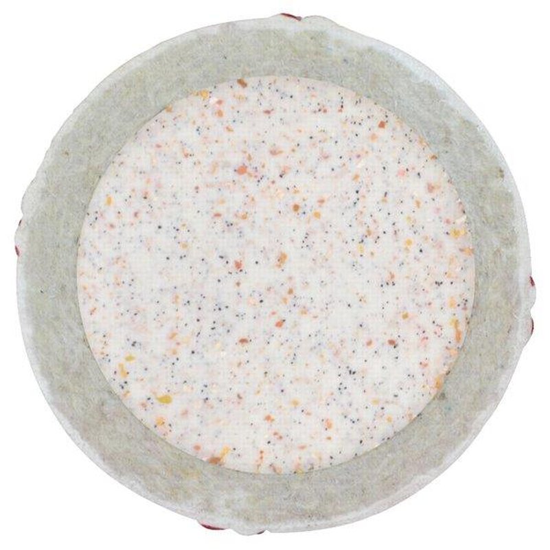 Cross-section of a baseball showing its solid rubber center